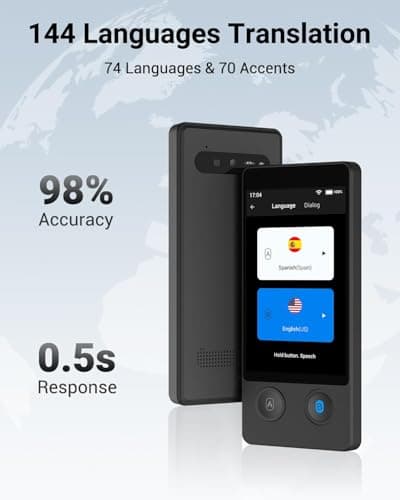 XUPURTLK Language Translator Device W12, Voice Translator Device Two Way — view 2