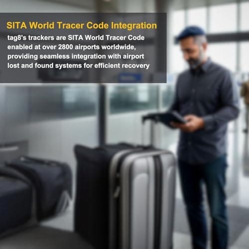 [Pack 2] tag8 Swiss Flag Smart Bag tag |Trendy Luggage tag ID Identification Fashionable Digital Name tag | Airline Compliant, SITA Enabled | Travel Gift idea, Collectible — view 5