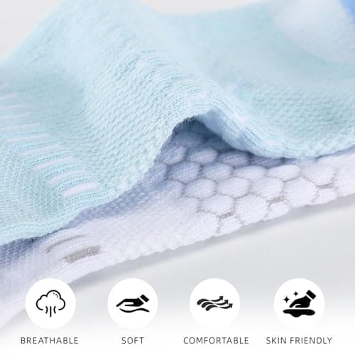 IRAMY Light Compression Socks for Women Arch Support Athletic Cushioned Anti-Blister Comfort Running Ankle Socks 3 Pairs — view 5