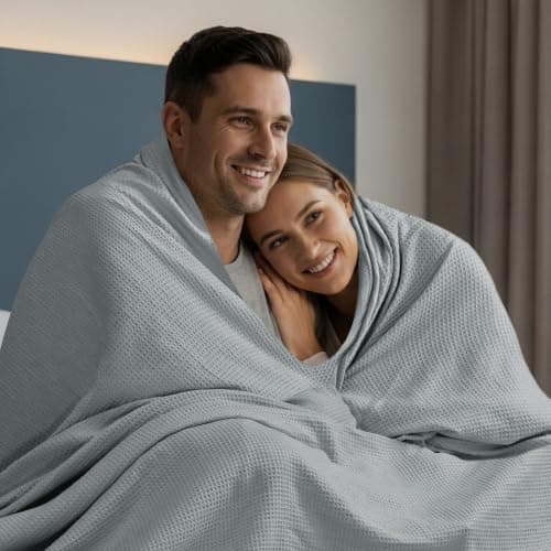 Utopia Bedding Waffle Weave Blanket, Soft Lightweight Breathable — view 5