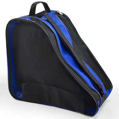 PERFETSELL Bag Adult Roller Skate Bag Ice Skate Ice Hockey Bag Ski Boot Bag with Adjustable Carry Strap Ice Skate Bag for Ice Hockey Skates for Men Women (Sky Blue)