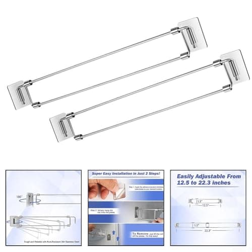 Adjustable Storage Solutions 2pcs RV Secure Bars Perfect for Keeping Belongings in Place on the — view 4