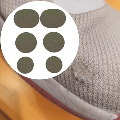 Shoe Patch Vamp Repair Sticker, Sticky Shoes Insoles Heel Protector, Heel Hole Repair Patches, 6 Pieces, Breathable, Toeburst Prevention Design, Multi-Purpose for Clothes Andgear — view 3