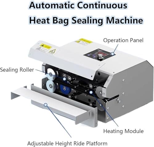 Automatic Heat Sealer Machine for Plastic Packing Bags, Commercial Grade — view 3