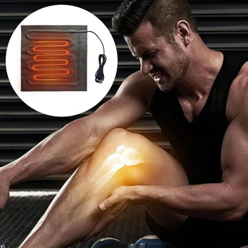 Travel Heated Pad,Electric Foot Warmer 5V - Foldable Winter Cushion Waterproof Heating Film for Shoulders, Back and Neck — view 2