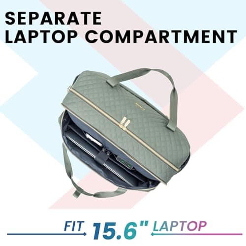 LOVEVOOK Travel Bag for Women Weekend Overnight Duffle with Cosmetic Bag — view 2