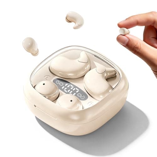 2-in-1 Invisible Earbuds Set, Flat In-Ear Sleep Earphones for Side Sleepers