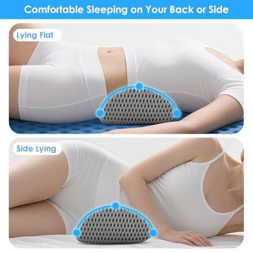Gaethra Lumbar Support Cushion, Ergonomic Lumbar Support Pillow for Office Chair & Car Seat - Breathable Memory Foam Back Pillow for Lower Back Pain Relief, Post-Surgery Recovery, and Improved Sleep — view 5