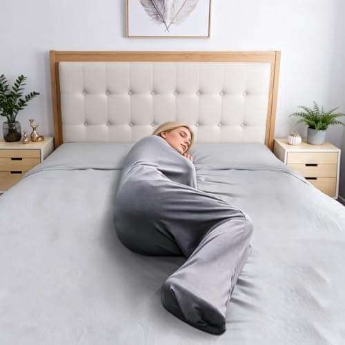 Vibe2Go Alide Sleep Pod 360 Wrap Wearable Compression Blanket, Sensory Calming Sleep Sack for Adults, Washable Portable Travel Sleeping Bag, Grey 185x50cm — view 6