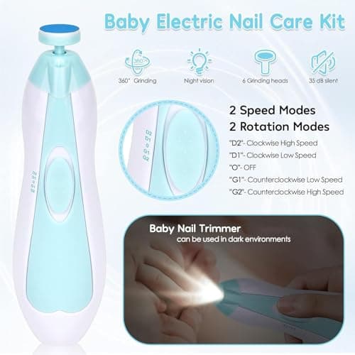 Baby Healthcare and Grooming Kit, Portable Baby Safety Care Set, Baby Essentials kit for Newborn (Blue 20 in 1) — view 6