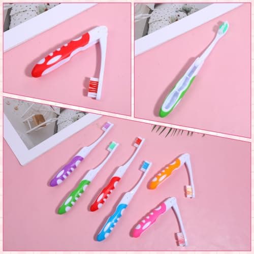 6 Pcs Travel Toothbrush, Portable Soft Foldable Toothbrush — view 4