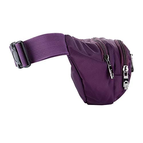 Bumbags and Fanny Packs for Running Hiking Waist Bag Outdoor Sport Hiking Waistpack for Men Women (Purple) — view 6
