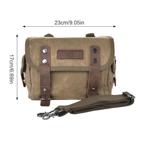 Motorcycle Bag – Heavy Duty Waxed Canvas Tail Side Pack for Motorbikes — view 2