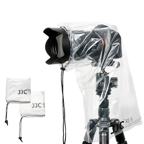 JJC Disposable Camera Rain Cover 2 Pack for Mirrorless and DSLR Cameras