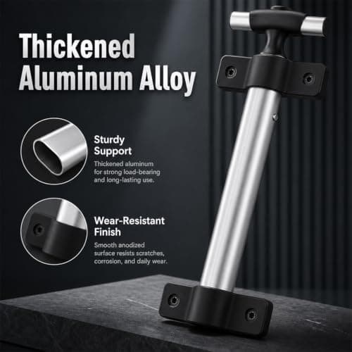 Telescopic Luggage Handle Replacement, Sturdy Aluminum Alloy Trolley — view 6