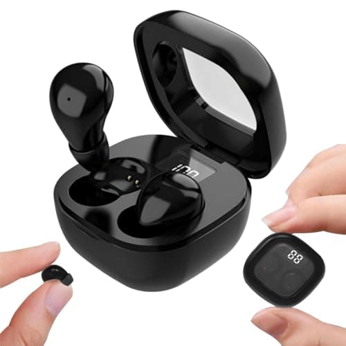 Smallest Wireless Sleep Earbuds - 0.1oz Invisible Mini Bluetooth Earphones for Side Sleepers,Small Ears,IPX5 Waterproof, 24H Battery,Clear Calls,Noise Cancelling Ear Buds for Sleeping,Working,Hiking