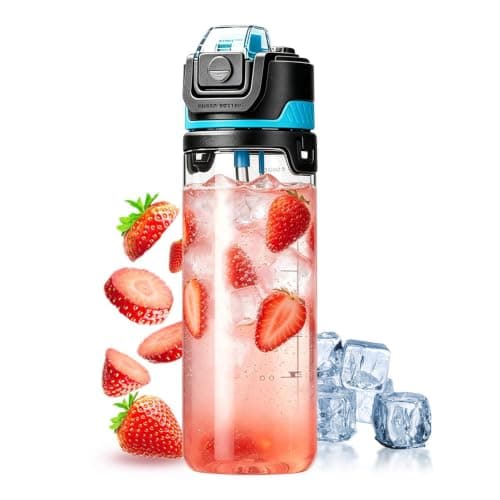 800ml Spray Water Bottle For Hiking Gym Travel And Daily Hydration