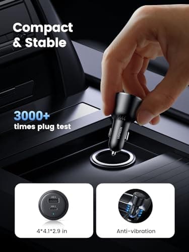 UGREEN 63W USB C Car Charger PPS 45W QC3.0 PD3.0 Fast Charging Adapter — view 4