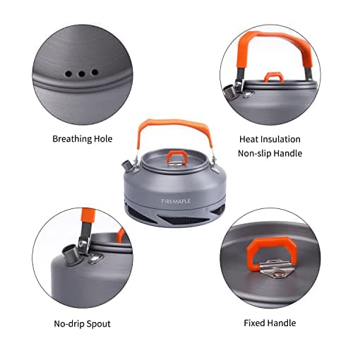 Fire-Maple XT1 Camping Tea Kettle, Hard Anodized Aluminum Water Boiler — view 3
