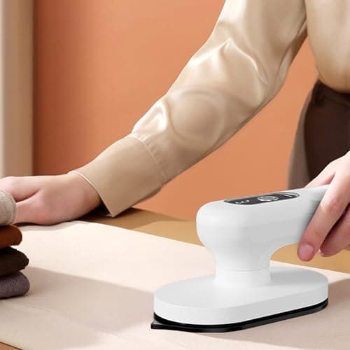 Ameble Cordless Mini Iron for Crafts & Clothes, Portable Craft Iron with Fast 30-Second Heat Up, 90° Rotatable Handle for Flat & Vertical Ironing, Heat Press for Sewing — view 6
