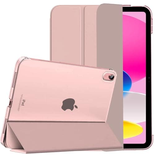 GALTD for iPad A16 Case Smart, 11th Generation 11inch/iPad 10th Generation Case 10.9" (2025-2022) Auto Wake/Sleep Cover, Slim Stand Cover with Hard Back, Support Touch ID, Rose Gold