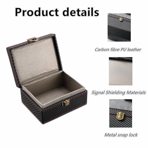 DOETYD Faraday Signal Blocker Box with 4-Key Capacity - Keyless Entry Safe Protector for Car Security — view 3