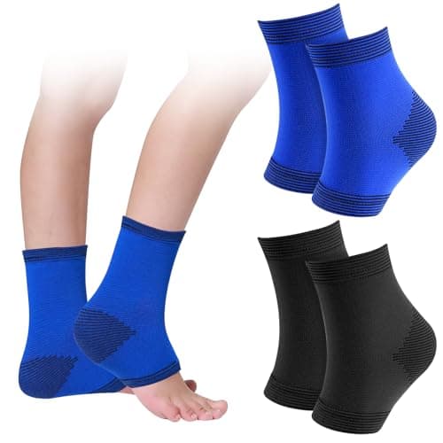 Leikedun 2 Pairs Kids Ankle Support Elastic Compression Socks