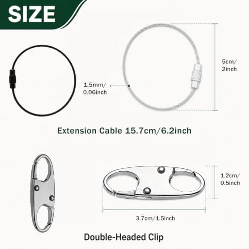 20Pcs Anti Theft Zipper Clips Set for Bag Backpacks Purse Luggage — view 2