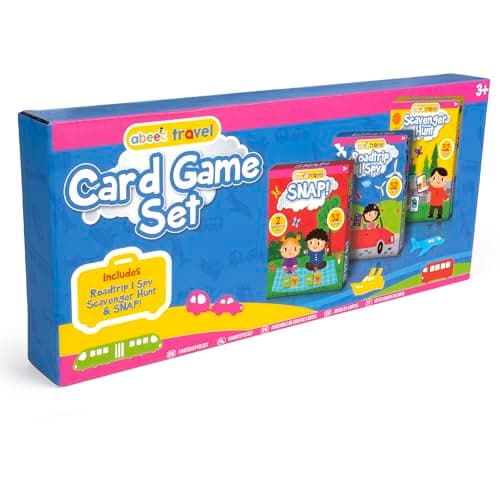 abeec Travel Card Game Set – 3 Pack of Kids Card Games: SNAP, Scavenger Hunt & Roadtrip I Spy – Family Travel Games for Ages 3+ – Compact Car and Plane Activity Set for Holidays and Journeys — view 6