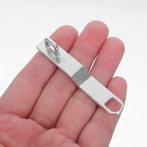 ULDIGI Metal Zipper Pulls and Sliders Replacement Kit, 2 Sets, Silver Zinc Alloy, Reliable Zipper Repair and Replacement, for Backpacks and Luggage, International Trips — view 4