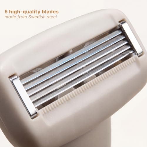 Award-Winning Bamboovement Smooth Touch Women’s Razor – Eco Bamboo Handle, 5 Swedish Steel Blades & 96% Bio-Based Flexible Head – Premium Refillable Eco-Shave (1 Handle, 1 Blade) — view 6
