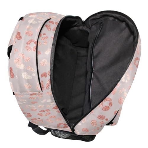 Student Travel School Backpack Rose Gold Laptop Backpacks Tablet Bookbags, Pink 15, One size — view 6