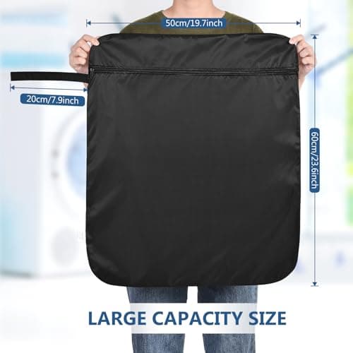 OTraki 2 Packs Wet Bags, Waterproof Wet Dry Bag Travel Laundry Bag Nappy Wet Bag with Handle Storage Bag for Gym Workout Yoga Beach Pool (20 x 24 inch) — view 3