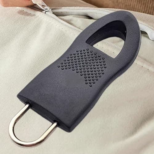 Zipper Pull Replacement - Heavy Duty Backpack, Nylon and Stainless Steel Zipper Handle, Garment Bag Repair Accessory, Parts Handle — view 3