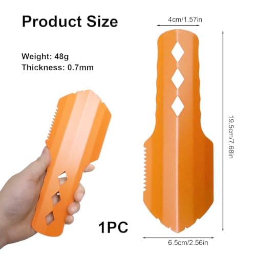 OIHCAZ Camping Backpacking Trowel, Ultralight Stainless Steel Shovel Survival Equipment, Lightweight Small Trowels Tools for Hiking, Gardening — view 2