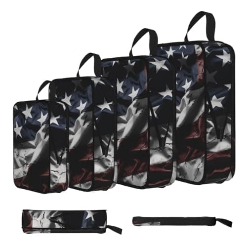 4 Set Compression Packing Cubes Lightweight Expandable Packing Organizers — view 2