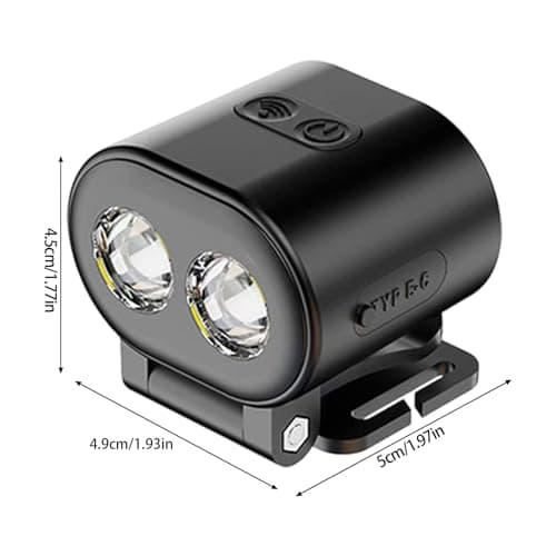 USB Rechargeable Headlamp with Base Flashlight, Beige — view 2