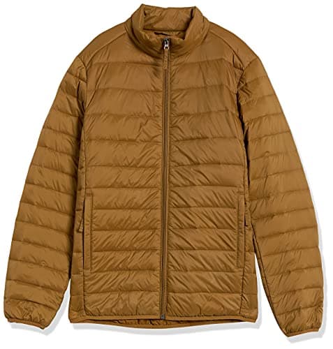 Amazon Essentials Men's Packable Lightweight Water-Resistant Puffer Jacket (Available in Big & Tall), Light Brown, M — view 6