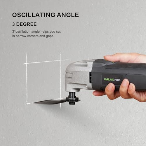GALAX PRO 180W Oscillating Multi Tool,3° Oscillating Angle,12pcs Accessory — view 3