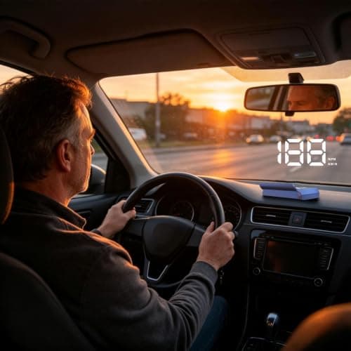 Car Heads up Display with Digital Odometer and HUD Projection Function — view 3