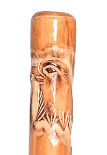 FOREST PILOT 3 Pieces Detachable Fir Wood Walking Stick for Hiking with Eagle Carving 48 Inches — view 4