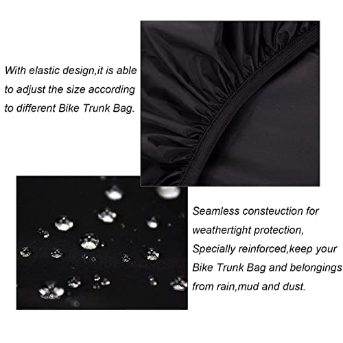 VAOLOAV 100L Rain Cover for Bicycle Basket Bicycle Bag Luggage Rack Waterproof Green — view 6