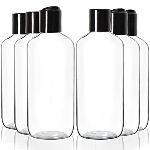 Youngever 10 Pack 250ML Empty Squeeze Containers with Disc Cap, Plastic Bottles with Flip Cap, Refillable Cosmetic Squeeze Containers