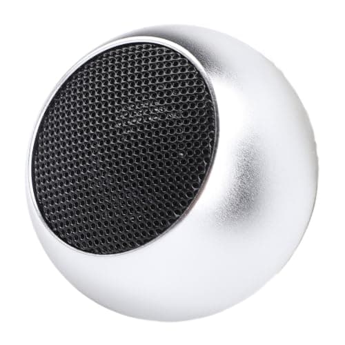BT 5.3 Mini Speaker Portable Wireless Portable Speaker Aluminum Alloy Stereo Sound 360° Bass Diaphragm (Silver) — view 2