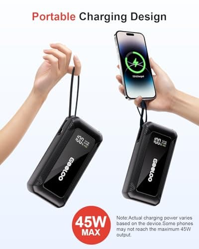 GOOLOO G7 3000A Jump Starter Power Bank with Built-in Cable & 45W QC — view 4