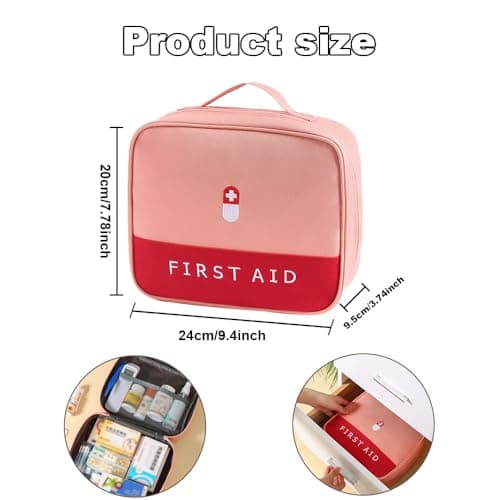 XINGSUI 1 Pcs First Aid Bag Empty,Drug Pack Storage Bag,for Home,Office,etc — view 2