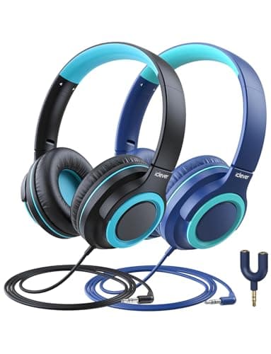 iClever HS22 Kids Headphones Wired 2 Pack with Sharing Splitter