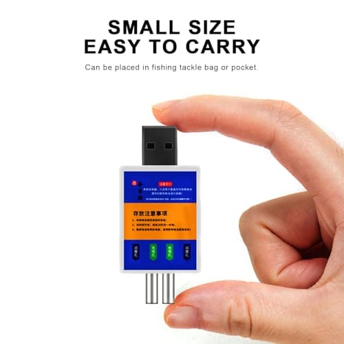 Float Rechargeable Battery - 0.16x1.00inch Cr425 Usb Charger, Portable Charging Accessory | Multipurpose Replacement Power Cell for Electronics Flashlights Toys Gadgets Home Travel Convenient Efficiee — view 3