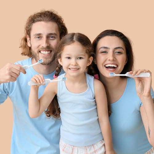 Travel Toothbrush, Toothbrush and Toothpaste Travel, Individually Packaged with Storage Box, Foldable Storage, is Suitable for Travelling, Camping, Business Trips (10-Pack) — view 3
