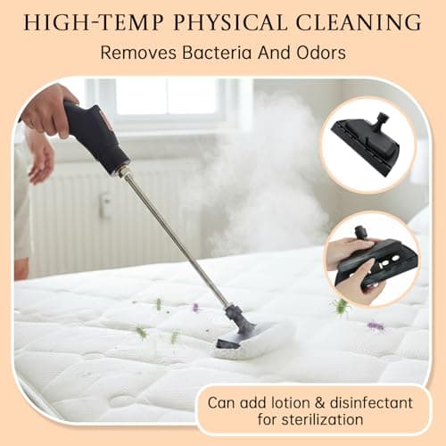 Steam Cleaner Handheld for Home, 2500W High Temperature Pressurized Machine, Large Capacity Steam Cleaning & 14 Accessories, Portable Cleaning Steamer for Car, Bed Bug, Furniture, Couch — view 4